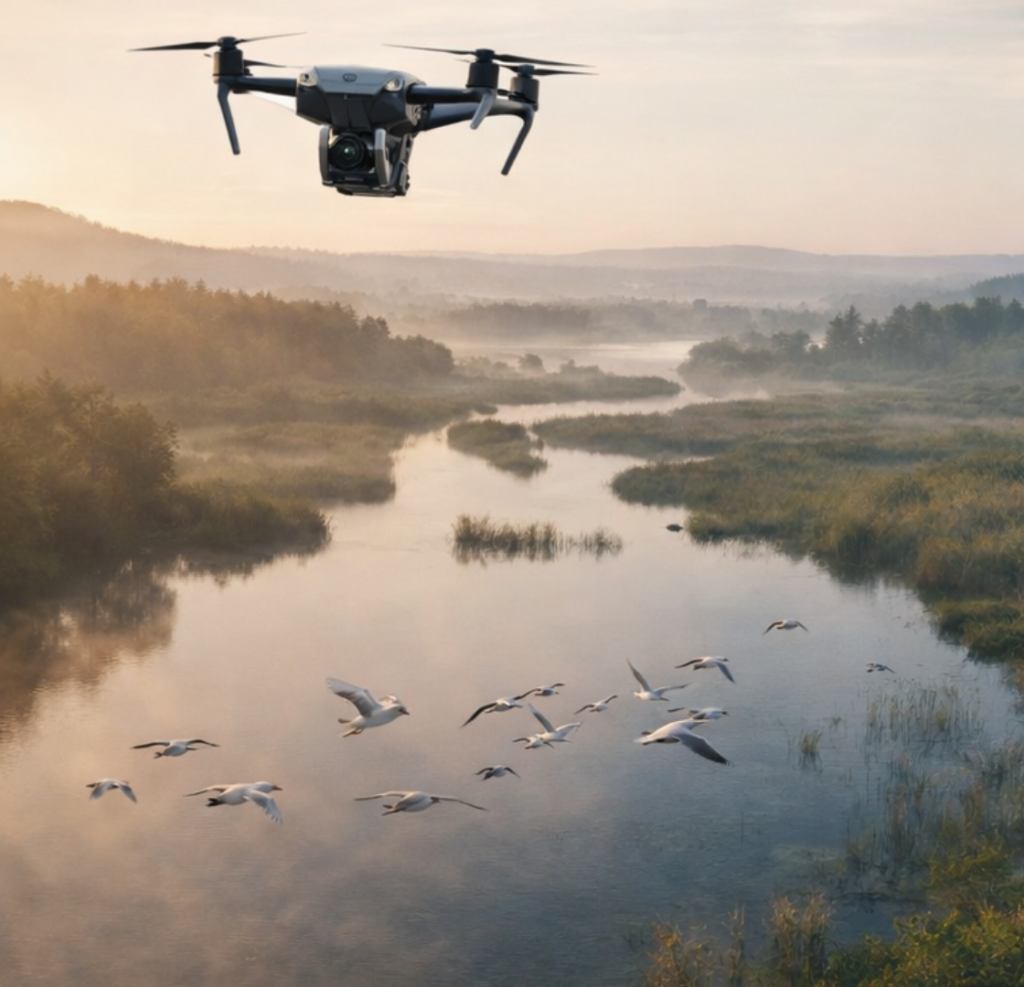 Drone vs Satellite for Wildlife Conservation